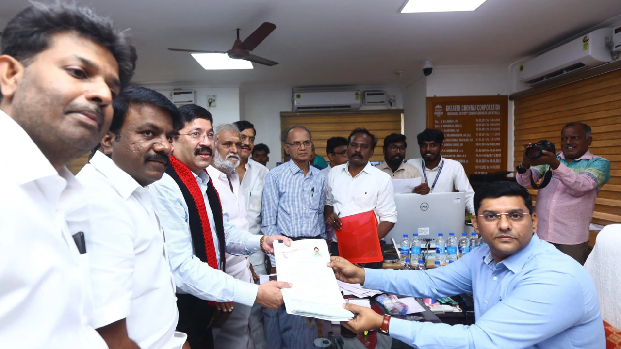 DMK's Dayanidhi Maran files nominations for Central Chennai Lok Sabha constituency